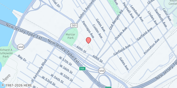 Map showing Currie Woods Tenant Task Force at 3 New Heckman Drive, Greenville, NJ