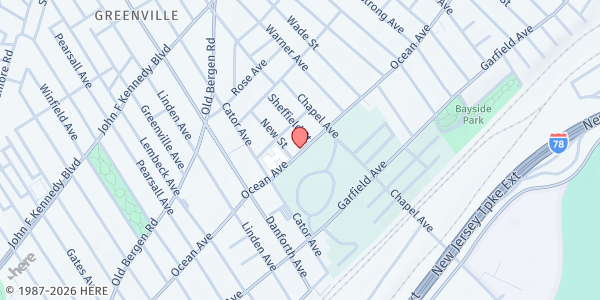 Map showing Sistha's & Brotha's United In Spirit at 273 Ocean Avenue, Greenville, NJ