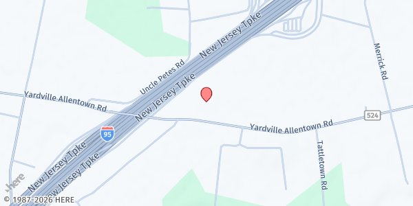 Map showing Holy Apostles' Episcopal Church / TASK Satellite location at 1040 Yardville Allentown Rd, Hamilton, NJ