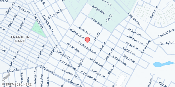 Map showing John O. Wilson Hamilton Neighborhood Center Inc. at 169 Wilfred Avenue, Hamilton, NJ