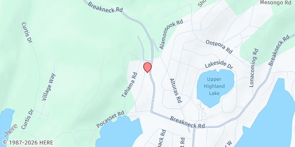 Map showing Christ Community Church of Highland Lakes at 72 Breakneck Road, Highland Lakes, NJ
