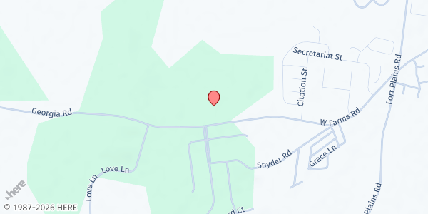 Map showing His Mercy House Pantry at 1244 West Farms Road, Howell Township, NJ