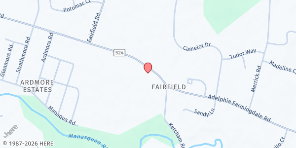 Map showing Howell Emergency Food Pantry at 449 Adelphia Road, Howell, NJ