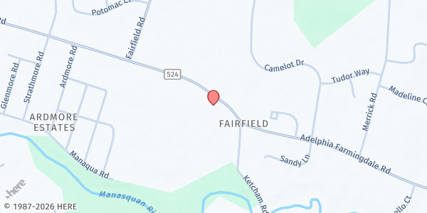 Map showing Howell Food Pantry at 449 Adelphia Road, Howell, NJ