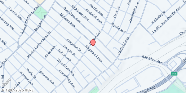 Map showing AngelaCARES at 512 Ocean Ave, Jersey City, NJ