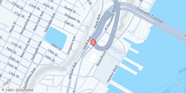 Map showing Bethany Lutheran Church at 1510 Kennedy Blvd, Jersey City, NJ