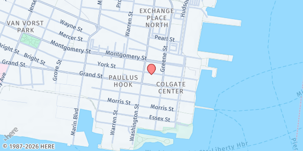 Map showing York Street Project (St Joseph's Home) at 89 York Street, Jersey City, NJ