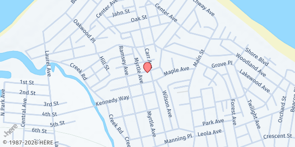 Map showing St Ann's Project Paul - Bayshore at 211 Carr Avenue, Keansburg, NJ