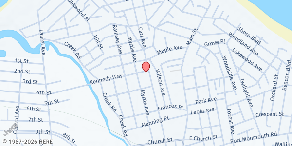 Map showing St. Mark's CCR - Keansburg at 247 Carr Avenue, Keansburg, NJ