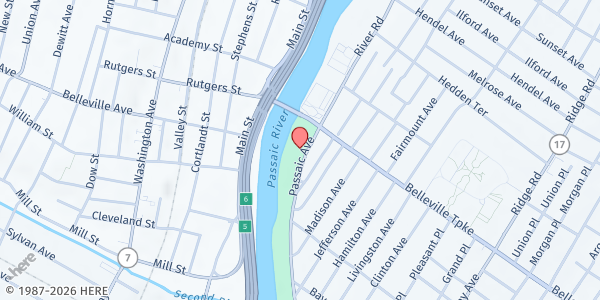 Map showing Fresh by Ujamaa Cafe - Hartung Center (Kearny) at 925 Passaic Ave, Kearny, NJ
