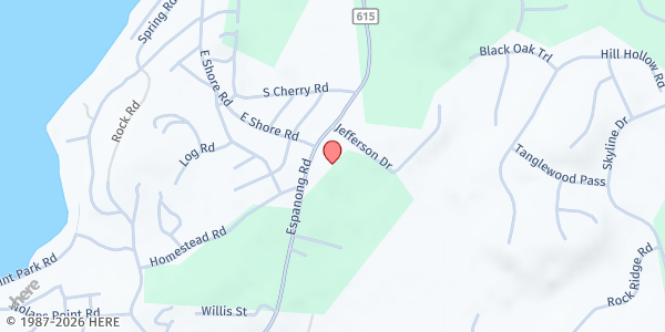 Map showing Star of the Sea Roman Catholic Church at 204 Espanong Road, Lake Hopatcong, NJ