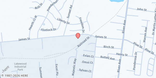 Map showing Degel Hakayitz - James Street at 100 James Street, Lakewood, NJ
