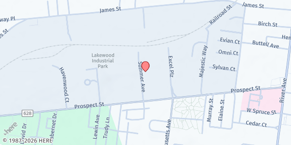 Map showing Family Food Relief - Lakewood at 575 Prospect St., Suite 264, Lakewood, NJ
