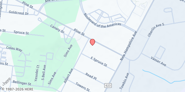 Map showing Talmud Torah Darchei Avoseinu at 1500 Pine Street, Lakewood, NJ