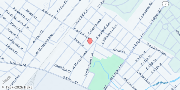 Map showing Linden Interfaith Lincs at 14 West Munsell Avenue, Linden, NJ