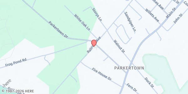 Map showing Calvary Baptist Soup Kitchen at 850 Railroad Dr, Little Egg Harbor, NJ