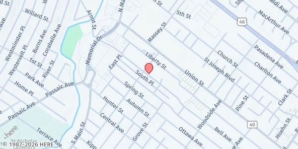 Map showing Faith Reformed Church Food Pantry at 95 Washington Street, Lodi, NJ