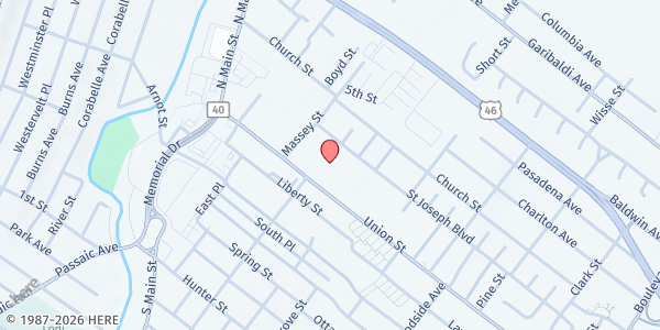 Map showing St. Francis De Sales at 125 Union Street, Lodi, NJ