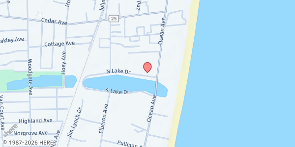 Map showing St. Michael's Food Pantry at 800 Ocean Avenue, Long Branch, NJ
