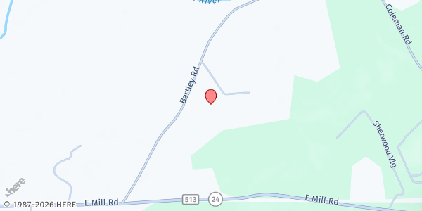 Map showing Long Valley Presbyterian Church at 39 Bartley Road, Long Valley, NJ