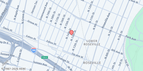 Map showing Men and Women of Valor at 347 6th Avenue West, Lower Roseville, NJ