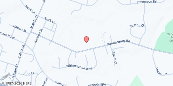 Map showing Monmouth Worship Ctr. Pantry at 37 Vanderburg Road, Marlboro, NJ