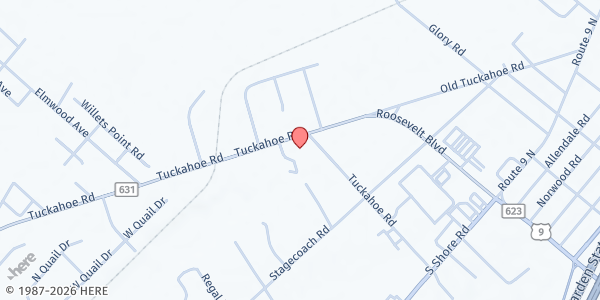 Map showing Church of the Resurrection at 200 Tuckahoe Road, Marmora, NJ