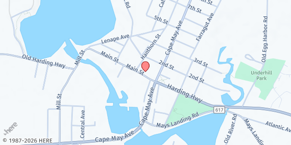 Map showing Main St. Pantry at 6011 Main Street, Mays Landing, NJ