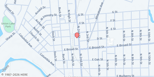 Map showing Refuge of Grace Ministries at 700 N 2nd St, Millville, NJ