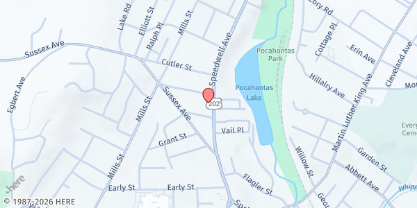 Map showing Interfaith Food Pantry at 190 Speedwell Avenue, Morristown, NJ