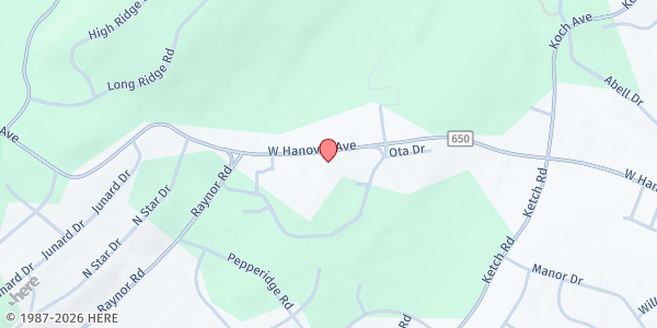 Map showing Interfaith @ Ota- Morristown at 340 West Hanover Avenue, Morristown, NJ