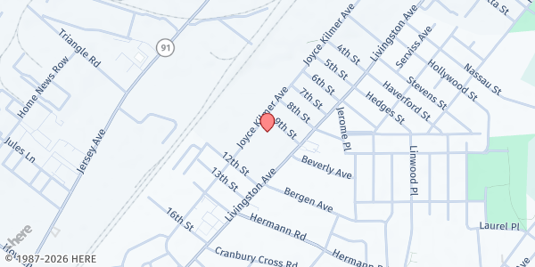 Map showing Middle School District Program - 1125 Livingston Avenue at 1125 Livingston Avenue, New Brunswick, NJ