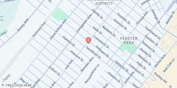 Map showing St Albans Episcopal Church at 148 Lee Ave, New Brunswick, NJ