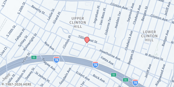 Map showing Circle of Life at 55 Reeves Pl., Newark, NJ
