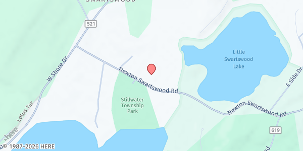 Map showing Our Lady of Mount Carmel Food Pantry at 203 Swartswood Road, Newton, NJ