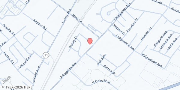 Map showing Middlesex County Economic Opportunities Corporation at 1215 Livingston Avenue, North Brunswick Township, NJ