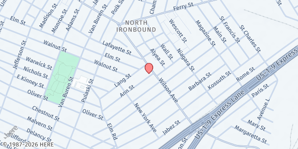 Map showing United Community Corporation - North Ironbound at 106 Ann Street, North Ironbound, NJ