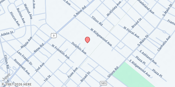 Map showing General Services for Seniors - Atlantic County Office at 235 Dolphin Avenue, Northfield, NJ