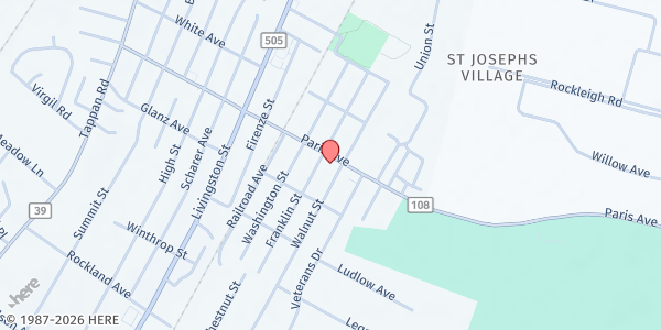 Map showing St. Anthony's Food Pantry at 199 Walnut Street, Northvale, NJ