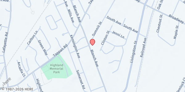 Map showing WholeSum Pantry at 66 Summit St, Norwood, NJ