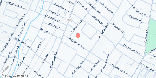 Map showing Heywood Avenue School at 421 Heywood Avenue, Orange, NJ