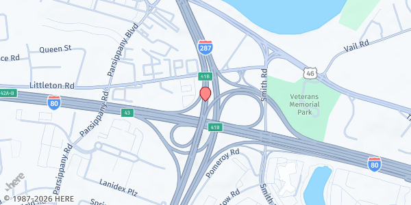 Map showing NJ 2-1-1 Partnership at , Parsippany, NJ