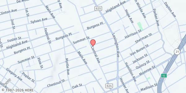 Map showing United Passaic Organization at 163 Autumn Street, Passaic, NJ