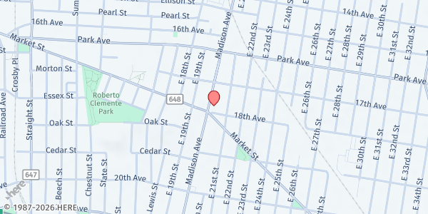 Map showing Faith in Action Community Development Corp. at 833 Madison Avenue, Paterson, NJ