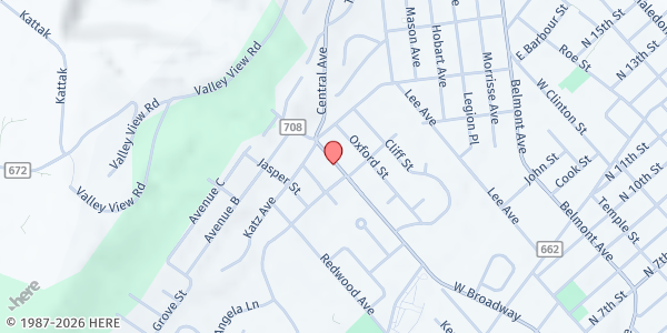 Map showing Salvation Army - Paterson at 541-545 W. Broadway, Paterson, NJ