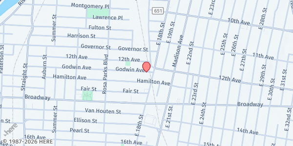 Map showing True Witness Church of Christ at 234 Godwin Ave, Paterson, NJ