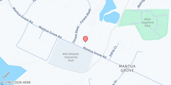 Map showing Second Baptist Church of Paulsboro at 1540 Swedesboro Ave, Paulsboro, NJ