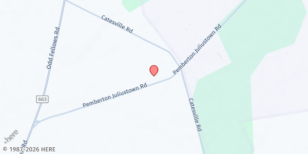 Map showing Pemberton Hope Mobile - Fort Dix Road at 293 Fort Dix Road, Pemberton Township, NJ