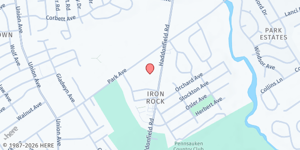 Map showing Food Is Important at 3465 Haddonfield Rd, Pennsauken, NJ