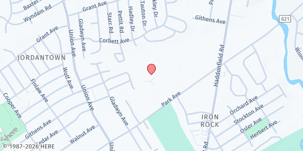 Map showing Pennsauken Intermediate School at 8125 Park Avenue, Pennsauken, NJ